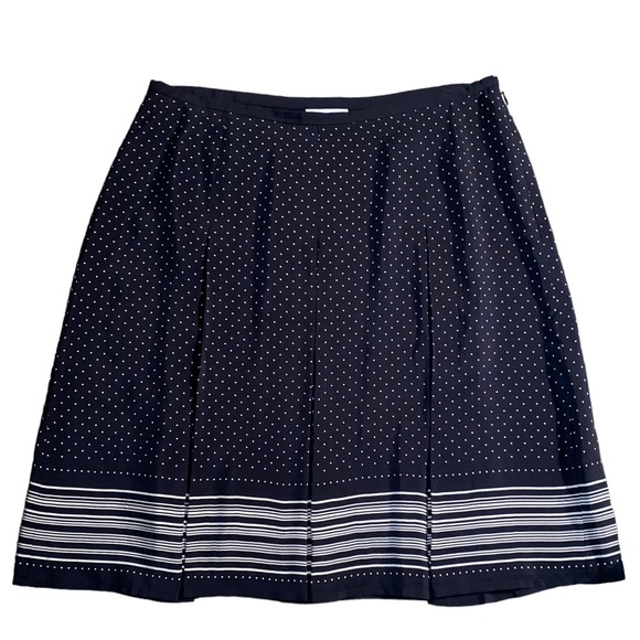 Ann Taylor Loft Black Silk Skirt Size 6 - Picture 8 of 8